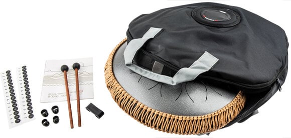 Tongue Drum Shamann 14" 13 Notes C Major Silver Tongue Drum - 6