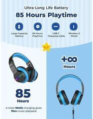 Auriculares para niños iClever BTH12 Black/Blue Auriculares para niños - 4