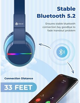 Słuchawki dla dzieci iClever BTH12 Blue Słuchawki dla dzieci - 4