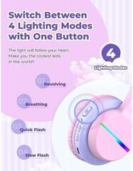 Слушалки за деца iClever BTH12 Pink Слушалки за деца - 1