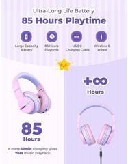 Слушалки за деца iClever BTH12 Pink Слушалки за деца - 2