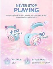 Слушалки за деца iClever Cat Ear BTH13 Pink Слушалки за деца - 2