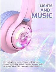 Слушалки за деца iClever Cat Ear BTH13 Purple Слушалки за деца - 3