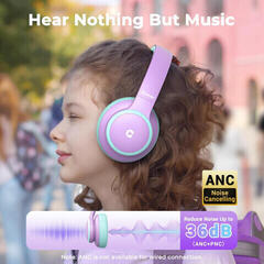 Headphones for children iClever BTH26 Purple/Green Headphones for children - 2