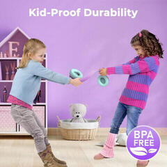 Headphones for children iClever BTH26 Purple/Green Headphones for children - 4