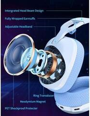 PC headset Onikuma B2 2.4G White PC headset - 4