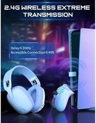PC headset Onikuma B2 2.4G White PC headset - 7