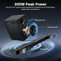 Soundbar
 Tribit S1 BTS61 Soundbar Black - 2