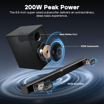 Soundbar
 Tribit S1 BTS61 Soundbar Black - 3