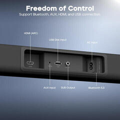 Soundbar
 Tribit S1 BTS61 Soundbar Black - 3