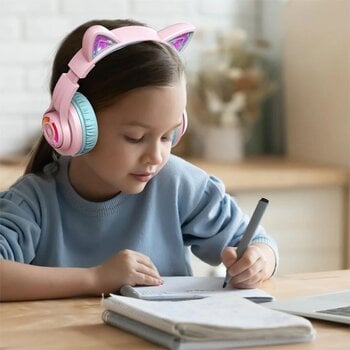 Слушалки за деца iClever Cat Ear BTH13 Pink Слушалки за деца - 10