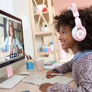 Слушалки за деца iClever Cat Ear BTH13 Pink Слушалки за деца - 11