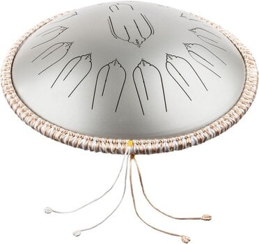 Tongue Drum Shamann 14" 15 Notes with EQ C Major 432Hz Silver Tongue Drum - 3