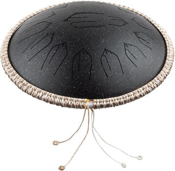 Tongue Drum Shamann 14" 15 Notes with EQ D Kurd 432Hz Spackle Black Tongue Drum - 3