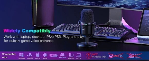 USB-s mikrofon Onikuma M830 USB USB-s mikrofon - 6