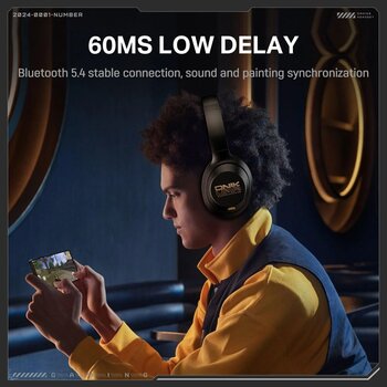 Słuchawki bezprzewodowe On-ear Onikuma GT811 ANC Black Słuchawki bezprzewodowe On-ear - 11