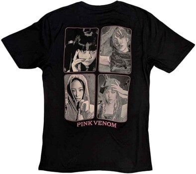 T-Shirt Blackpink T-Shirt Pink Venom Group Photo Unisex Black XL - 2