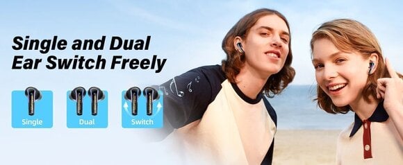 Trådløse i øret-hodetelefoner Onikuma T27 TWS 2.4G Wireless ENC Black - 15