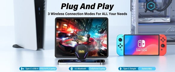 Trådløse i øret-hodetelefoner Onikuma T27 TWS 2.4G Wireless ENC Black - 16