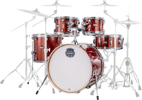 Set akustičnih bubnjeva Mapex MA529SFOR Mars Birch Blood Orange Sparkle Set akustičnih bubnjeva - 2