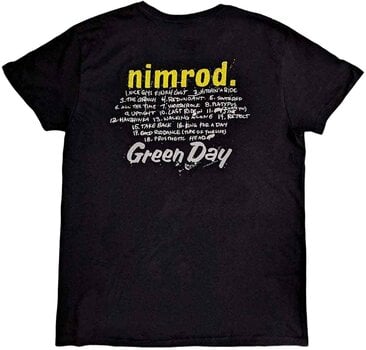 T-Shirt Green Day T-Shirt Nimrod Tracklist Unisex Black L - 2