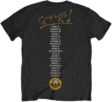 T-Shirt Guns N' Roses T-Shirt Not in this Lifetime Tour Unisex Black 2XL - 2