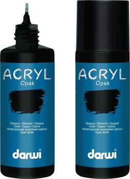 Akryylimaali Darwi Opak Akryylimaali Black 80 ml 1 kpl - 2