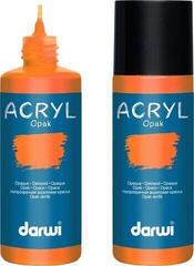Akryylimaali Darwi Opak Akryylimaali Orange 80 ml 1 kpl - 1