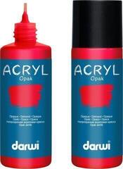Akryylimaali Darwi Opak Akryylimaali Vermilion 80 ml 1 kpl - 1