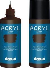 Akryylimaali Darwi Opak Akryylimaali Dark Brown 80 ml 1 kpl - 1