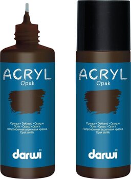 Colore acrilico Darwi Opak Colori acrilici Dark Brown 80 ml 1 pz - 2