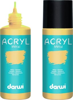 Akrilna boja Darwi Metallic Акрилне боје Gold 80 ml 1 kom - 2