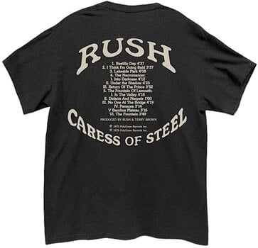 T-Shirt Rush Caress of Steel Black 2XL T-Shirt - 2