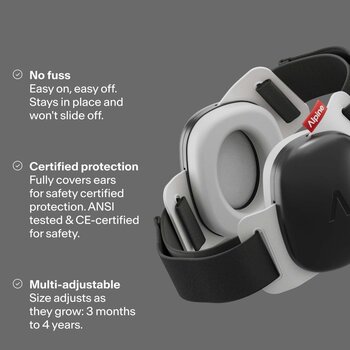 Čepići za uši Alpine Muffy Baby Black Čepići za uši - 2