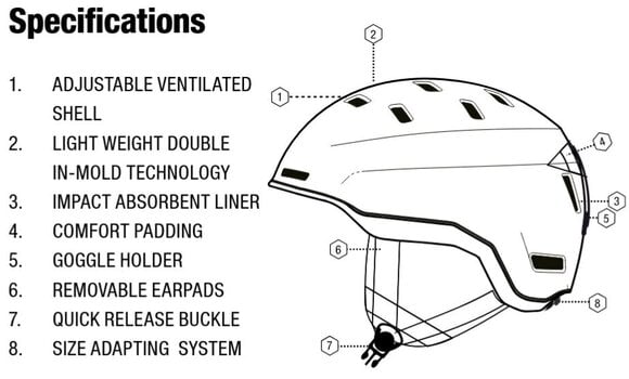 Kask narciarski Sinner Kaiser Matte Black L (59-62 cm) Kask narciarski - 3