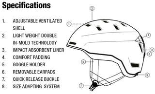 Suusakiiver Sinner Kaiser Matte Black - 2