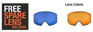 Skibriller Sinner Boreas OTG Matte Black/Blue Orange Sintrast 25/26 - 2