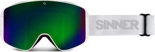 Skibriller Sinner Aura Matte White/Green Pink Lens 25/26 - 1