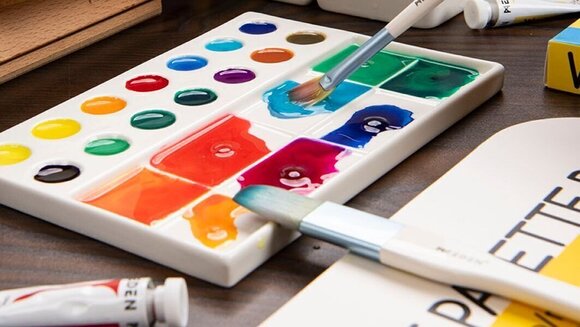 Slikarska paleta Meeden 34.1526 Slikarska paleta 14 x 19 cm 22 rupe - 2