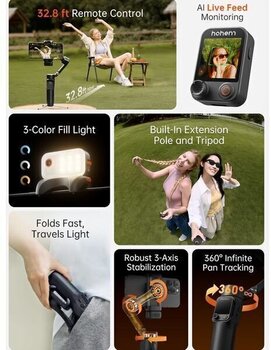 Stabilizátor (Gimbal) Hohem iSteady V3 Ultra White Stabilizátor (Gimbal) - 5