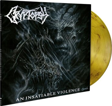 LP Cryptopsy - An Insatiable Violence (Limited Edition) (Gatefold Sleeve) (Yellow/Black Marbled Coloured) (LP) - 2