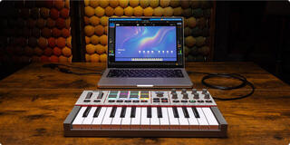 Миди клавиатура Akai MPK Mini MK4 Gray Миди клавиатура - 5