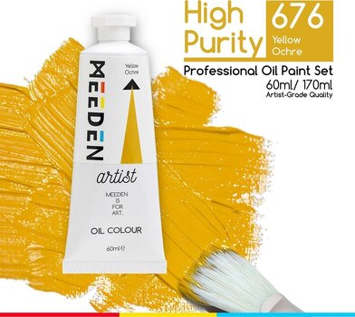 Culoare ulei Meeden 34.1017 Vopsea cu ulei 17 Yellow Ochre 60 ml 1 buc. - 2