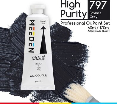 Cor de óleo Meeden 34.1032 Tinta a óleo 32 Payne's Gray 60 ml 1 un. - 2