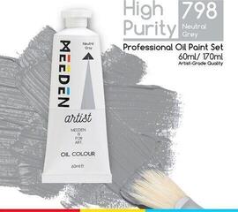 Oljefarge Meeden Oil Paint 60ml 51 Neutral Gray - 1