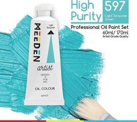 Oljefarge Meeden Oil Paint 60ml 33 Light Turquoise Blue - 1