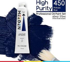 Tempera ad olio Meeden 34.1114 Pittura a olio 14 Phthalo Blue 170 ml 1 pz - 1