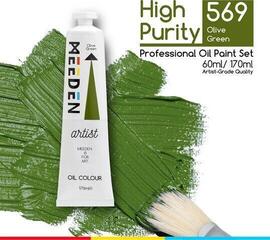 Tempera ad olio Meeden 34.1128 Pittura a olio 28 Olive Green 170 ml 1 pz - 1