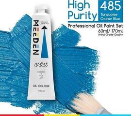 Tempera ad olio Meeden 34.1130 Pittura a olio 30 Ocean Blue 170 ml 1 pz - 1