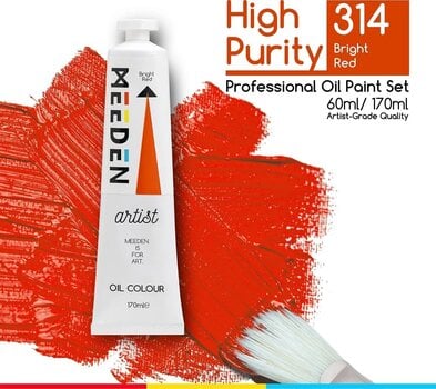 Uljana boja Meeden 34.1142 Uljana boja 42 Bright Red 170 ml 1 kom - 2